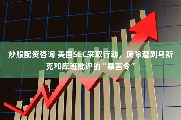 炒股配资咨询 美国SEC采取行动，废除遭到马斯克和库班批评的“禁言令”